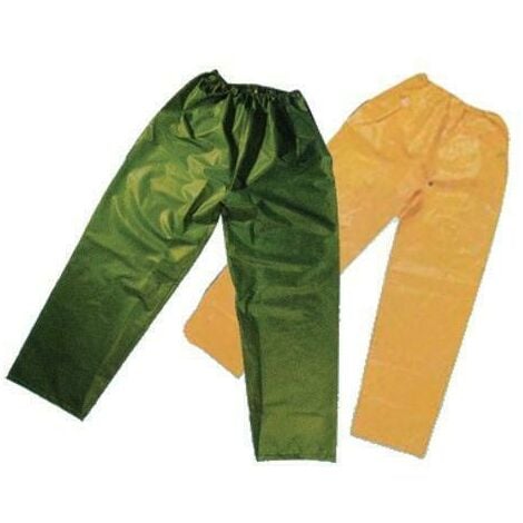 Pantaloni impermeabili brixo pvc gialli o verdi l xl xxl taglie: l