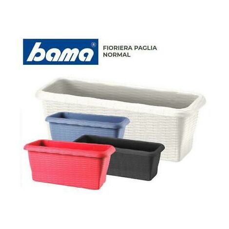 VASO Fioriera KOS Ovale PLASTICA RICILATA 80 Cm VARI COLORI Per Interno - Foto 14