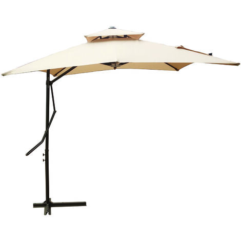 OMBRELLONI OMBRELLONE LATERALE IN ACCIAIO QUADRO PUSH-UP CM.250X250 (1/5)