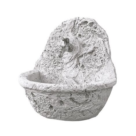 Fontana a parete in cemento bianco CAPRI