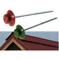 CHIODI ONDULINE PER LASTRE ONDULATE LUNGHEZZA CM.6 CF 50PZ VERDI O ROSSI