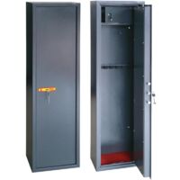 ARMADIO PORTAFUCILI 7 POSTI UTILIA SECURITY CON TESORETTO CM. 40X28X148H