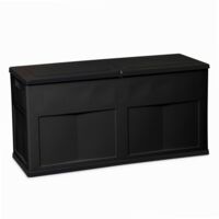 Toomax baule multiuso trend in resina 320lt nero lucchettabile per esterno ed interno