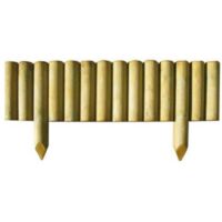 Bordura per Giardino in Legno di Pino Impregnato Lasa 100x30 cm