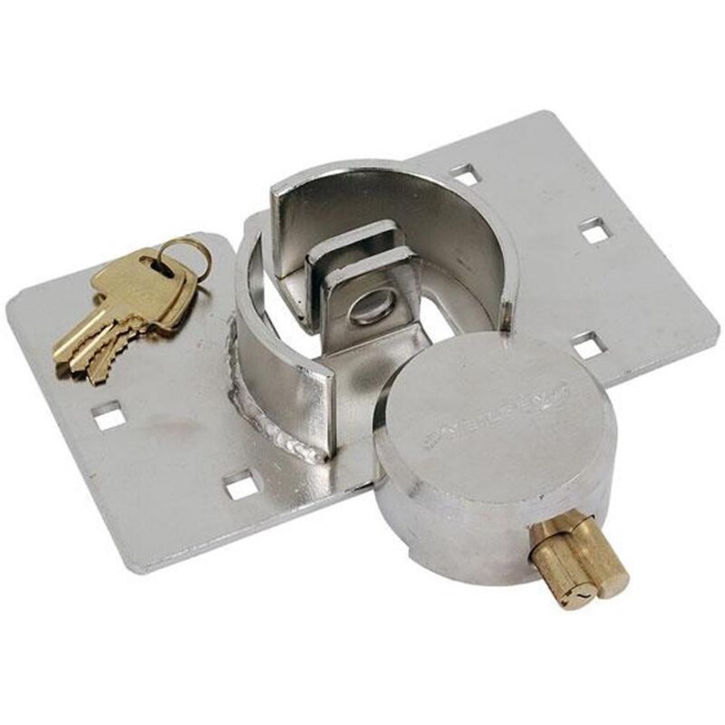Round Padlock And Hasp Set