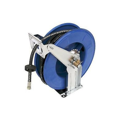 50ft 3/8 High Pressure Hydraulic Oil Hose Reel Lines Grease