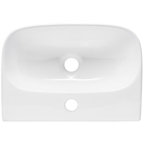 Swiss Aqua Technologies Brevis Lavabo suspendido con orificio para grifería, 43x30x13cm (SATBRE4330R)
