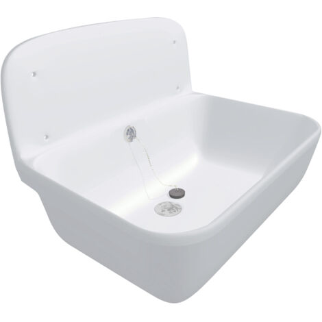 Sanit (Groupe Nicoll/Aliaxis) Pilón de agua para montaje en pared, blanco (60001010099) (1/5)