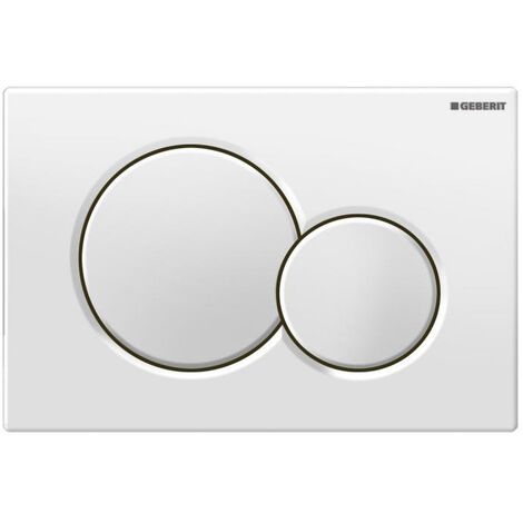 Placa de descarga de doble tecla SIGMA 01 blanca (115.770.11.5)