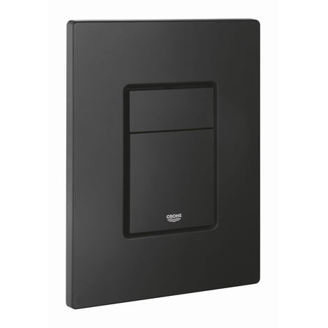Even Placa de descarga de doble pulsador, tecnología anti-huellas, negro mate (G38966KF0)