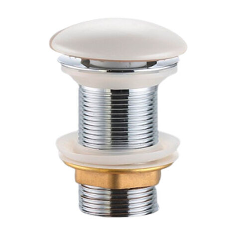 Swiss Aqua Technologies Válvula de desagüe de libre flujo Infinitio 5/4' sin rebosadero para lavabos y encimeras de baño, blanco mate (PZATKAWHM)