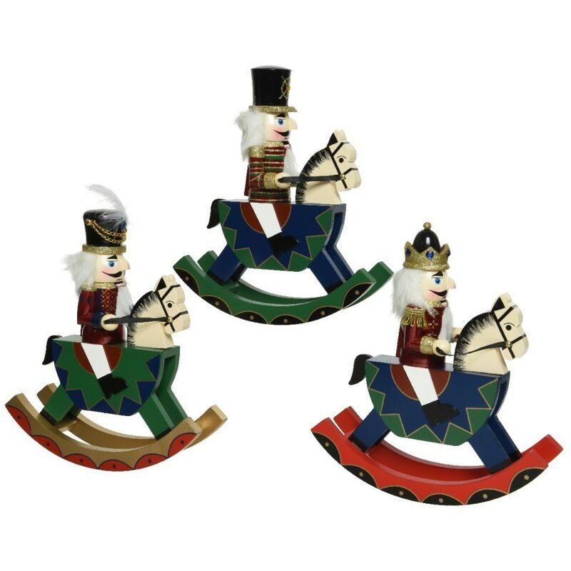 Soldat Casse Noisette à Poser En Bois H38cm (4 Modèles