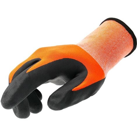 Gants de protection en latex pour enfant Gants de jardinage Orange