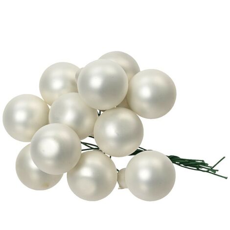 Bouquet de boules de verre blanc