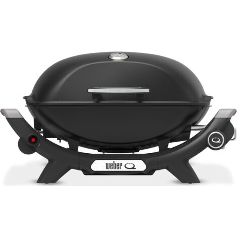 Weber – Barbecue à gaz Q2100N noir – Surface de cuisson 2065 cm² – Puissance 4,11 kW – Bac à graisse avec accès frontal