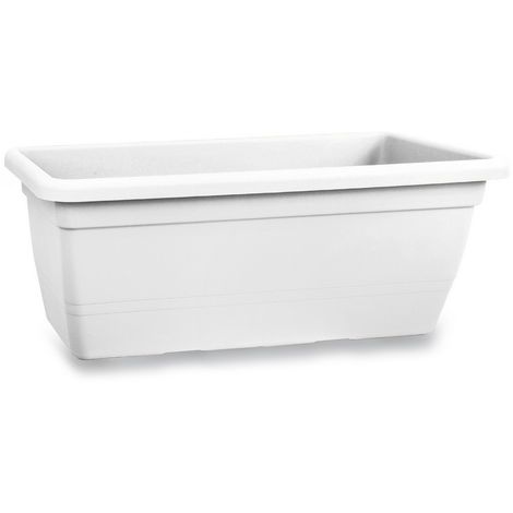 Jardinière en terre cuite 80 cm – Résistante aux UV et aux chocs – Pour intérieur et extérieur – Nettoyage facile