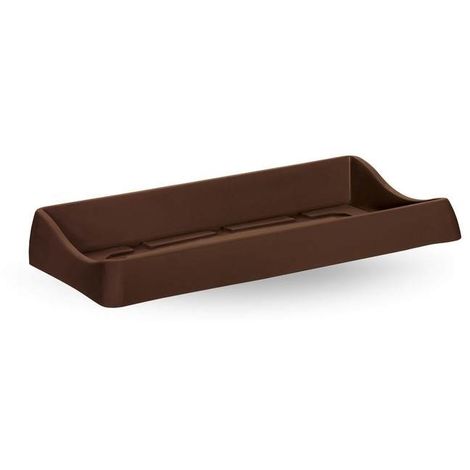 Rectangulaire sous jardinière Genesis  80 cm - Chocolat
