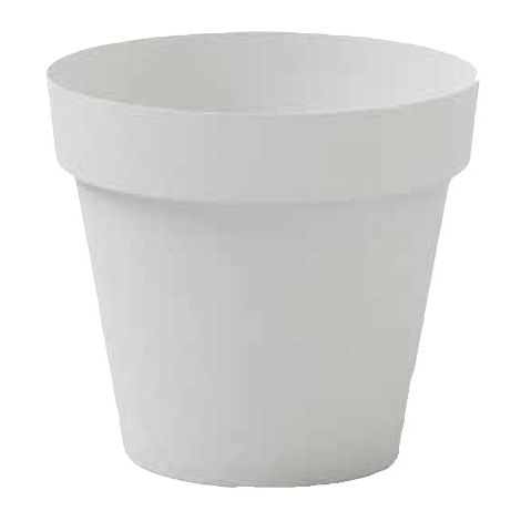 Vase Cléo rond  Blanc - 30 cm