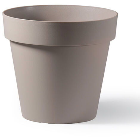Vase Cléo rond  Taupe - 30 cm