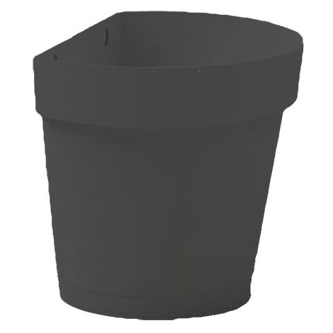 Vase mural Cléo Blanc 25 cm – Résistant aux UV – Écologique et recyclable – Pour usage intérieur et extérieur – Design moderne