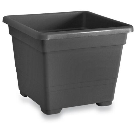 VASE CARRÉ 27 CM TERRE CUITE 60% RECYCLABLE