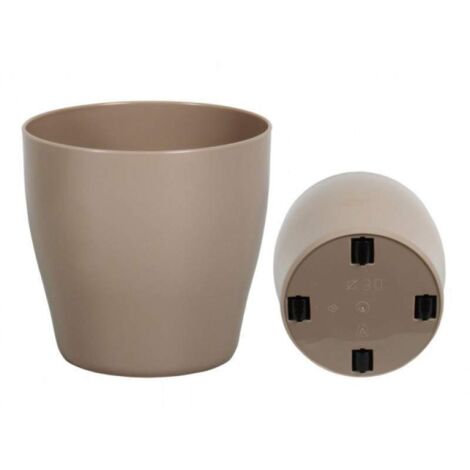 B-LIVING VASE ø 35 cm ROUES Veca d'intérieur Cache-pot moderne DIVERSES COULEURS - Couleur : Havane - Colore: Terra LAGUNA