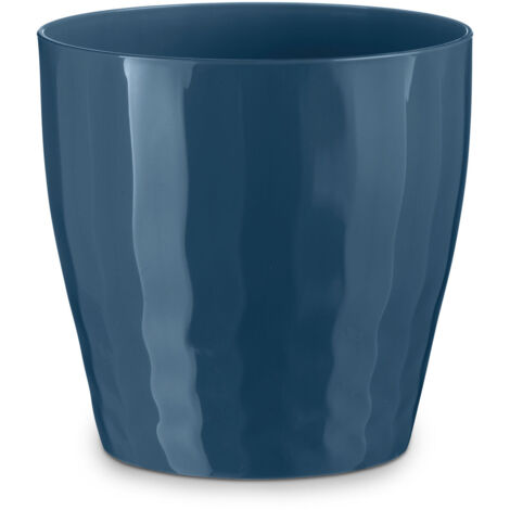 B-LIVING VASE ø 40 cm ROUES Veca d'intérieur Cache-pot moderne DIVERSES COULEURS - Couleur : Havane - Colore: Blue