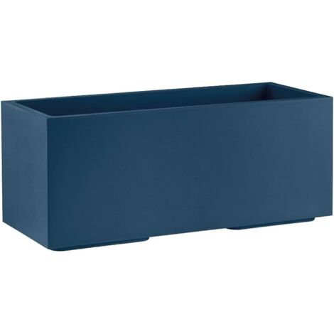Jardinière Matheria 100 cm – Couleur Deep Blue – Résistante aux UV et aux chocs – Pour intérieur et extérieur – Veca