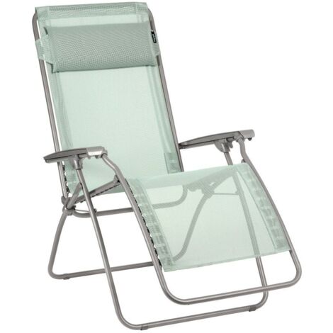 Fauteuil Relax Jardin - Chaise Longue Zéro Gravité - Rclip - Batyline® Iso - Vert Tilleul - Lafuma Mobilier