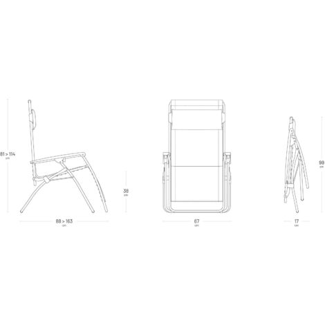 Fauteuil Relax Jardin - Chaise Longue Zéro Gravité - Rclip - Batyline® Iso - Vert Tilleul - Lafuma Mobilier