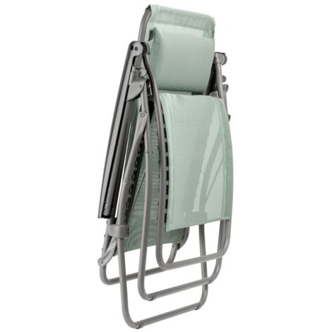 Fauteuil Relax Jardin - Chaise Longue Zéro Gravité - Rclip - Batyline® Iso - Vert Tilleul - Lafuma Mobilier