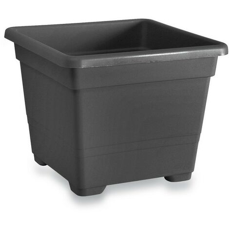 Vase carré Anthracite - 54 cm