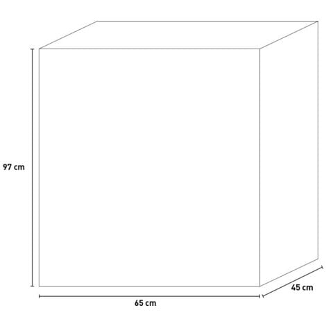 Keter Excellence Low 2 étagères réglables - ISTA 6 - 65X45X97H