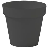 Vase Cléo rond Anthracite - 20 cm