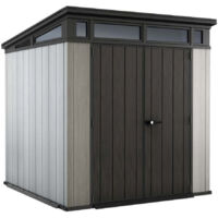 Keter – Abri de jardin résine 214x218x226 cm – Structure double couche – Système DUOTECH repeignable – Résistant et sans entretien