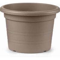 Vaso Cilindro Plastica Taupe - 70 cm