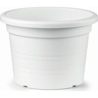 Vaso Cilindro Plastica Blanc - 100 cm