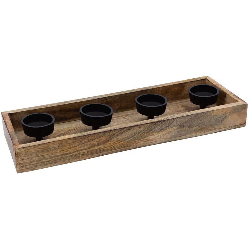 Teelichthalter Aus Olivenholz – 3er Set Mit Höhen 6, 8, 10 Cm, Naturbelassen & Geölt