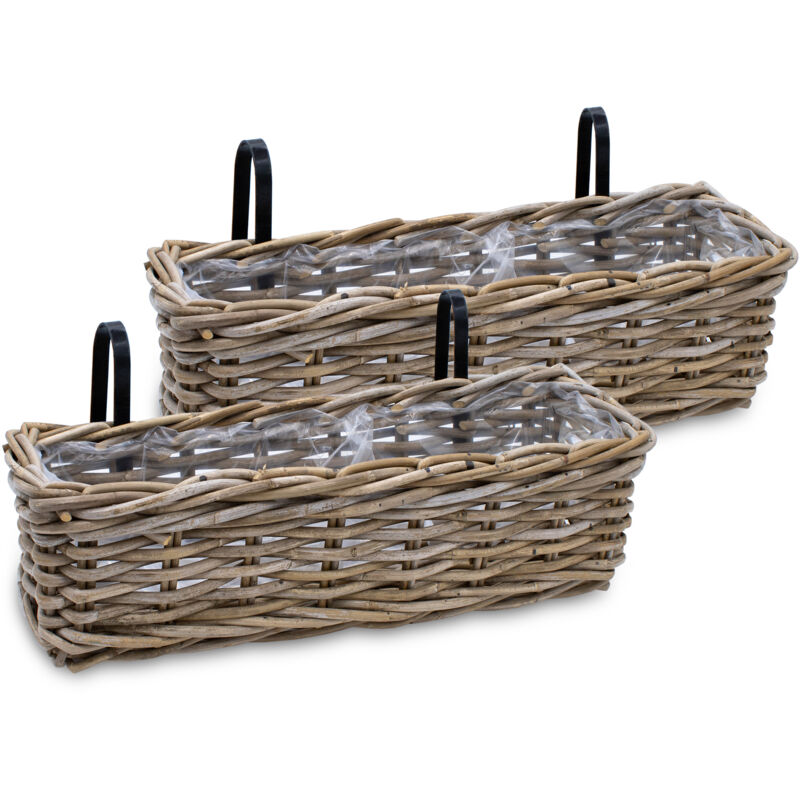 blumenkasten flechtoptik Flexi-Design Blumenkasten mit Sichtschutz für Balkone – Potflex