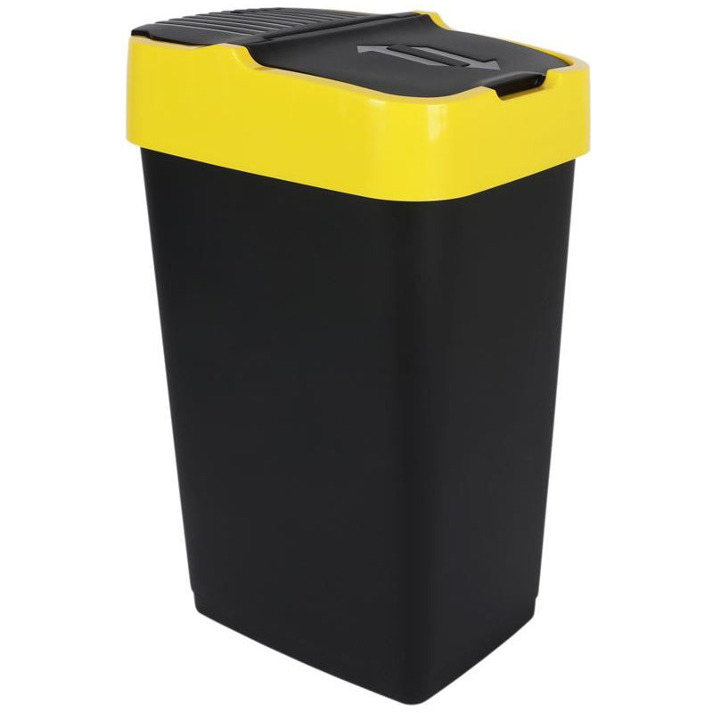 Sortibox Mülleimer mit Deckel 3er Set - 25 L / steingrau - Müll