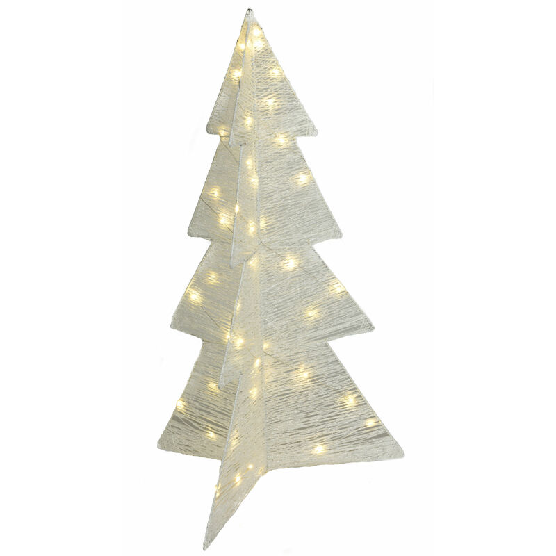 LED Tannenbaum Aufsteller 75 cm weiß Deko Weihnachtsständer