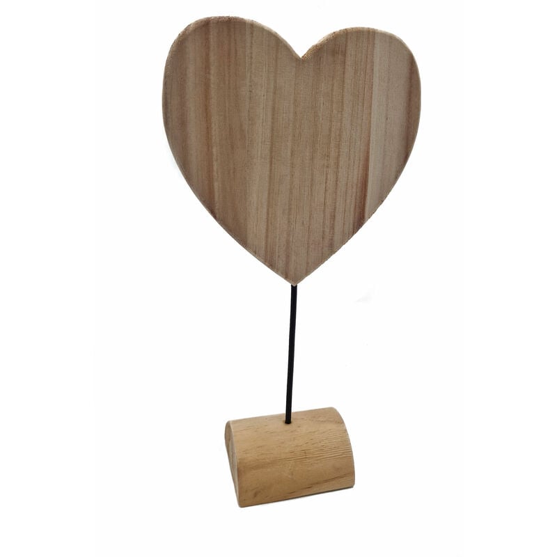 mit Moderne Valentinstag Holz - Standfuß für Deko Jahrestag Tischdekoration Hochzeitstag cm natur Herz - Aufsteller 37