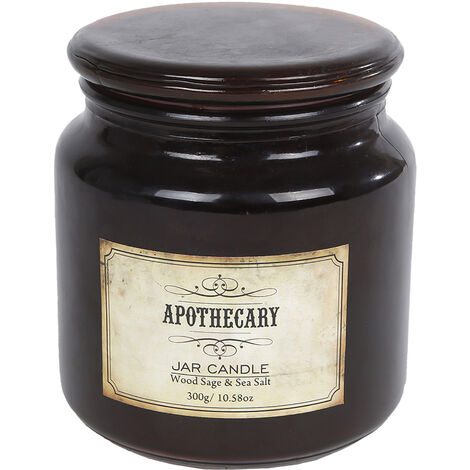 Duftkerze French Vanilla Im Vintage Glas - 300g, 40h Brenndauer, Apothekerglas Mit Deckel