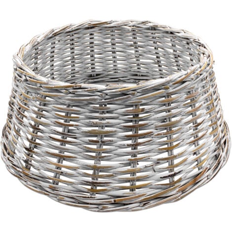 Weihnachtsbaumring Aus Rattan - Naturgeflecht Abdeckung Für Christbaumständer