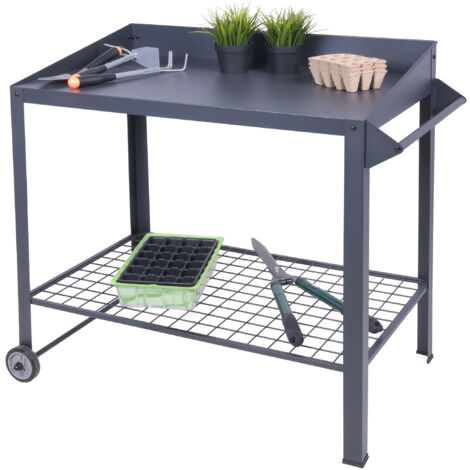 Tecnokit Pflanzwagen Mit Industrierädern – Stahlgestell, Verstellbar, Für Innen & Außen