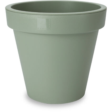 Kunststoff Pflanzkübel XXL rund - Ø 58 cm / hellgrün - Blumenkübel für Außen und Innen - Garten Pflanztopf Blumentopf Pflanzgefäß Übertopf