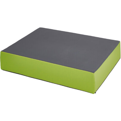 Jump Hüpfpolster 99 x 75 x 18 cm - grün - Hüpfmatratze für Kinder ab 4 Jahre - Spielmatte Turnmatte Matratze zum Hüpfen Toben Spielen Balancieren