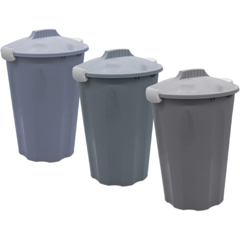 Universal Maxitonne aus Kunststoff - 40 Liter - Allzweck Tonne mit Deckel farblich sortiert