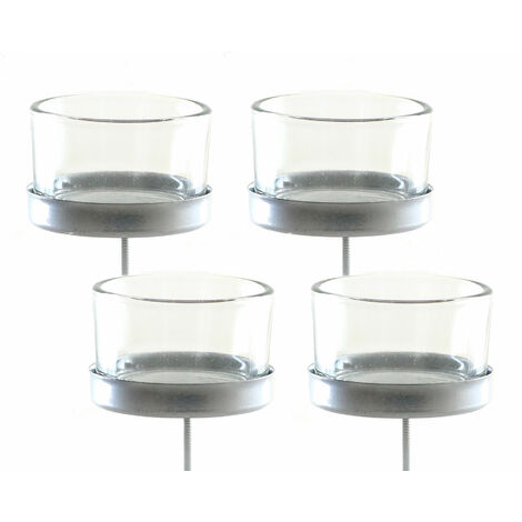 Klammern Metall Glas (4er Set)
