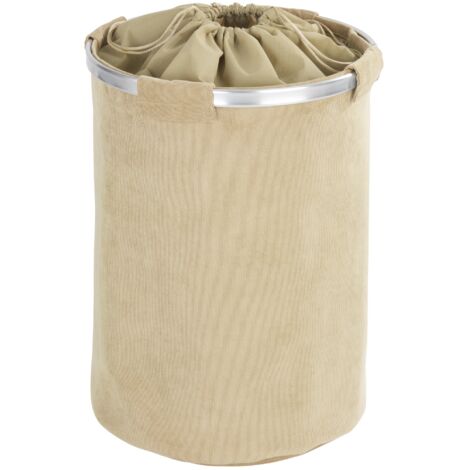 WENKO Wäschesammler Cordoba beige - 68 L - Allzweckkorb Wäschesack Spielzeugtruhe